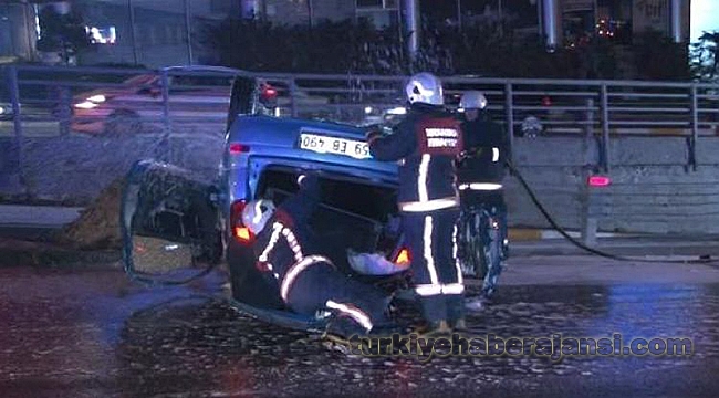 Unkapanı Köprü Girişinde Kaza: 2 Yaralı