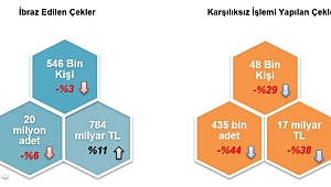 2017 yılında, Ne Kadar Çek Kullanıldı?
