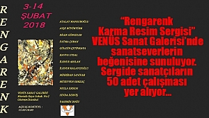 ‘Rengarenk Karma Resim Sergisi’ Venüs Sanat’ta