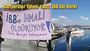 Sarıyerliler Eylem Yaptı, İBB Korkuluk Koyuyor