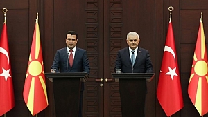 Başbakan Yıldırım ve Zaev Ortak Basın Açıklaması Yaptılar