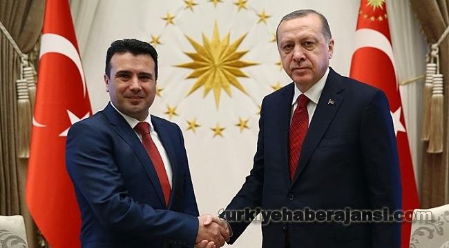 Cumhurbaşkanı Erdoğan Zaev'i Kabul Etti