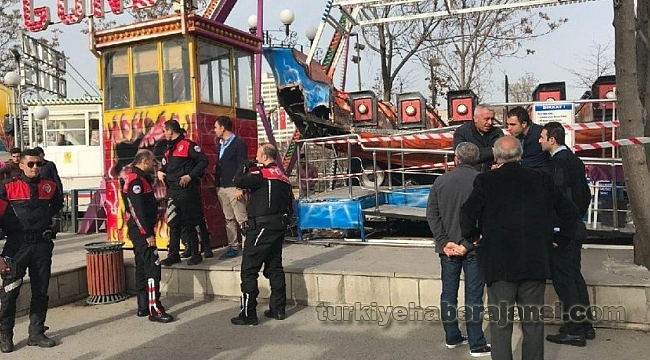 Ankara'da Lunaparkta Korku Dolu Anlar