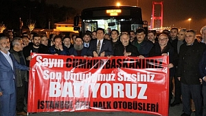 ÖHO İşletmecileri, 15 Temmuz Şehitler Köprüsü Çıkışında Eylem yaptı