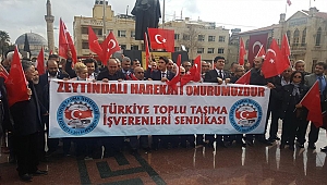 TTİŞVEREN Sendikası'ndan Kilis'te Zeytin Dalı Harekatı'na Destek Eylemi