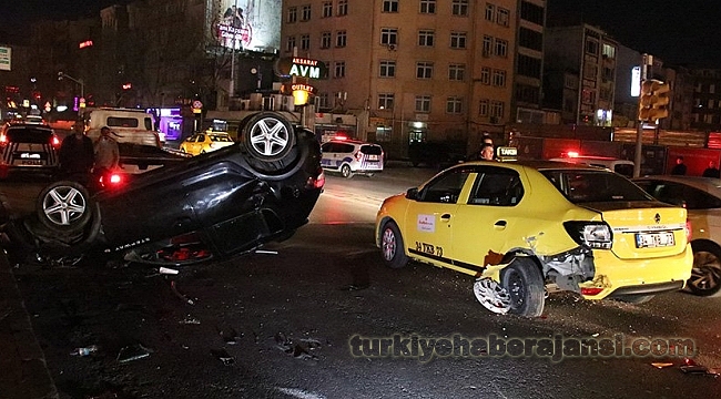 Takla Attığı Araçtan Burnu Bile Kanamadan Çıktı