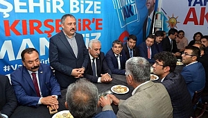 CHP İl Teşkilatı , AKP Seçim Bürosunu Ziyaret Etti