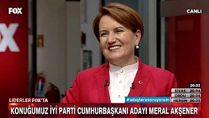 Akşener FOX TV Canlı Yayınında Soruları Yanıtladı