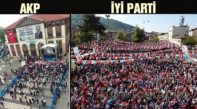 İYİ Parti-AKP Mitingini Karşılaştırdılar