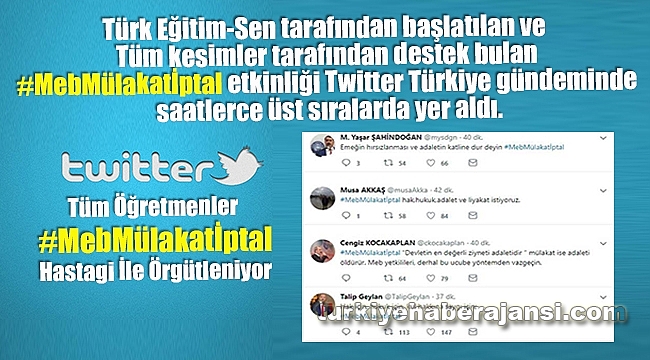 Öğretmenler #MebMülakatİptal Hastagi İle Örgütleniyor