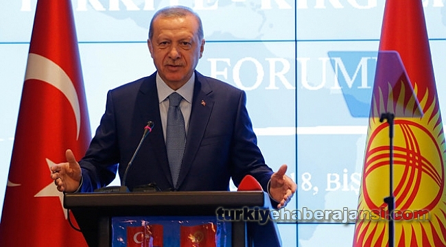 Cumhurbaşkanı Erdoğan'dan Kırgızistan'da Dolar Açıklaması