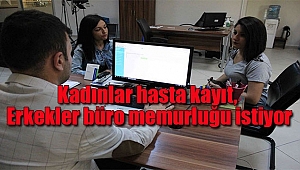 Kadınlar Hasta Kayıt, Erkekler Büro Memurluğu İstiyor
