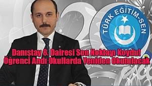 Öğrenci Andı Okullarda Yeniden Okutulacak