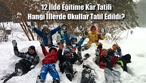 12 İlde Eğitime Kar Tatili