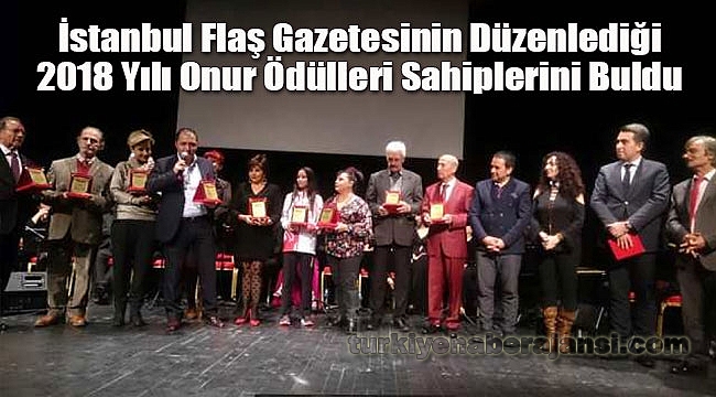 İstanbul Flaş Gazetesi'nden Onur Ödülleri