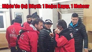 Niğde'de Çığ Düştü: 1 Dağcı Kayıp, 1 Mahsur