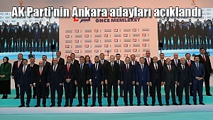 AK Parti'nin Ankara Adayları Açıklandı