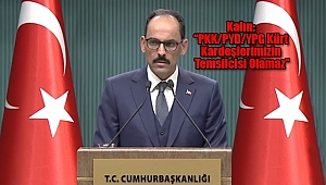 Kalın, 'PKK/PYD/YPG Kürt kardeşlerimizin temsilcisi olamaz'