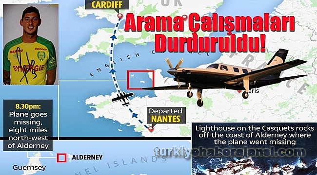 Kaybolan Uçağının Arama Çalışmaları Durduruldu!