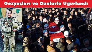 Erzurum, Şehidini Gözyaşları ve Dualarla Uğurladı