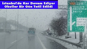 İstanbul'da Okullar Tatil Edildi