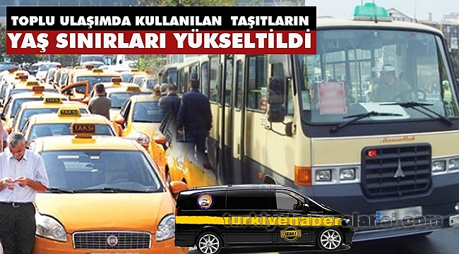 İstanbul'da Toplu Taşıma Araçlarının Yaş Sınırları Yükseltildi