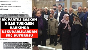 AK Partili Başkan Hakkında Üsküdarlılardan Suç Duyurusu