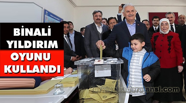 Binali Yıldırım Oyunu Kullandı