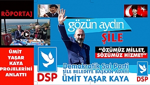 Ümit Yaşar Kaya Şile İçin Projelerini Anlattı