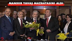 Mansur Yavaş Mazbatasını Aldı