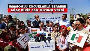 İmamoğlu, Çocuklarla Beraber Ağaç Dikip Can Suyunu Verdi