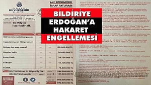 İBB İsraf Faturası Bildirisine Hakaret Engellemesi!