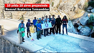 Nemrut Kraterine Tırmandılar