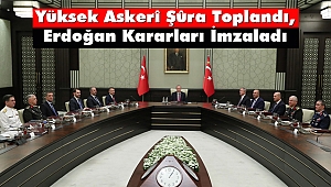 Erdoğan, Yüksek Askerî Şûra Kararlarını İmzaladı