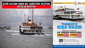 İBB Şehir Hatları Yarın Kış Tarifesine Geçiyor, Seferler Artıyor