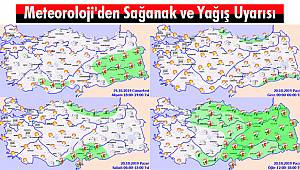 Meteoroloji'den Sağanak ve Yağış Uyarısı