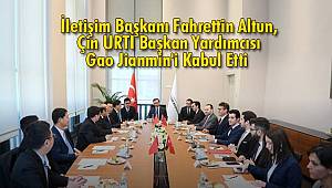 Fahrettin Altun, Çin URTİ Başkan Yardımcısı Gao Jianmin'i Kabul Etti 