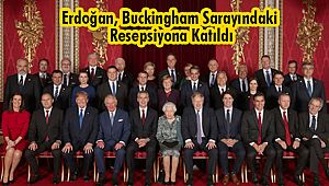 Erdoğan, Buckingham Sarayındaki resepsiyona katıldı