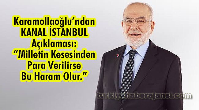 Karamollaoğlu: 'Milletin Kesesinden Para Verilirse Bu Haram Olur.'
