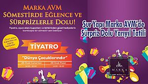 Sur Yapı Marka AVM’de Sürpriz Dolu Yarıyıl Tatili
