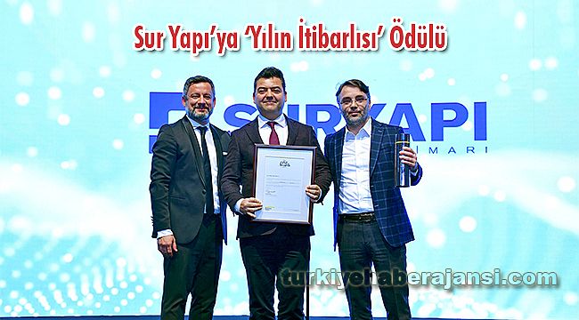 Sur Yapı’ya ‘Yılın İtibarlısı’ Ödülü