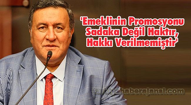 'Emeklinin Promosyonu Sadaka Değil Haktır, Hakkı Verilmemiştir'
