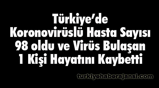 Hasta Sayısı 98 oldu ve 1 Kişi Hayatını Kaybetti
