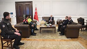 Bakan Soylu, Polis heyetini kabul etti 