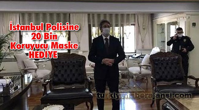 İstanbul Polisine 20 Bin Koruyucu Maske HEDİYE