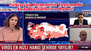 Türkiye’nin Koronavirüs Yayılımında En Tehlikeli İlleri ve İlçeleri!