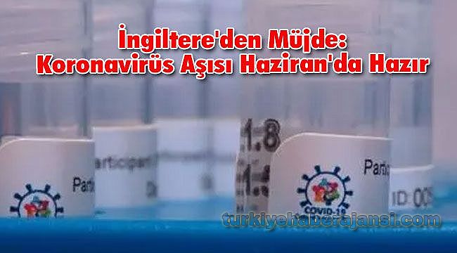 İngiltere'den Müjde: Koronavirüs Aşısı Haziran'da Hazır
