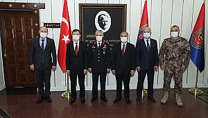 Jandarma Komutanı Çetin'e TEBRİK Ziyareti 