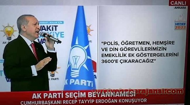 Polislerin 3600 ek gösterge için DİLEKÇE BONBARDIMANI