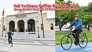Vali Yerlikaya, Dünya Bisiklet Günü’nde 23 Kilometre Pedal Çevirdi